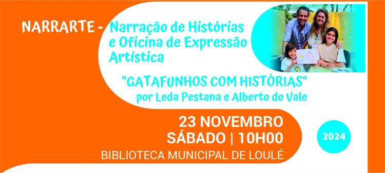 NARRARTE – Narração de Histórias e Oficina de Expressão Artística “Gatafunhos com Histórias”