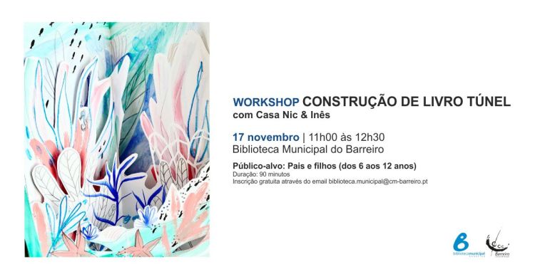 Workshop construção de Livro Túnel, com Casa Nic & Inês