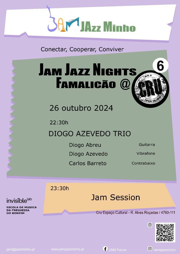 JAM Jazz Nights Famalicão 6 - Diogo Azevedo Trio