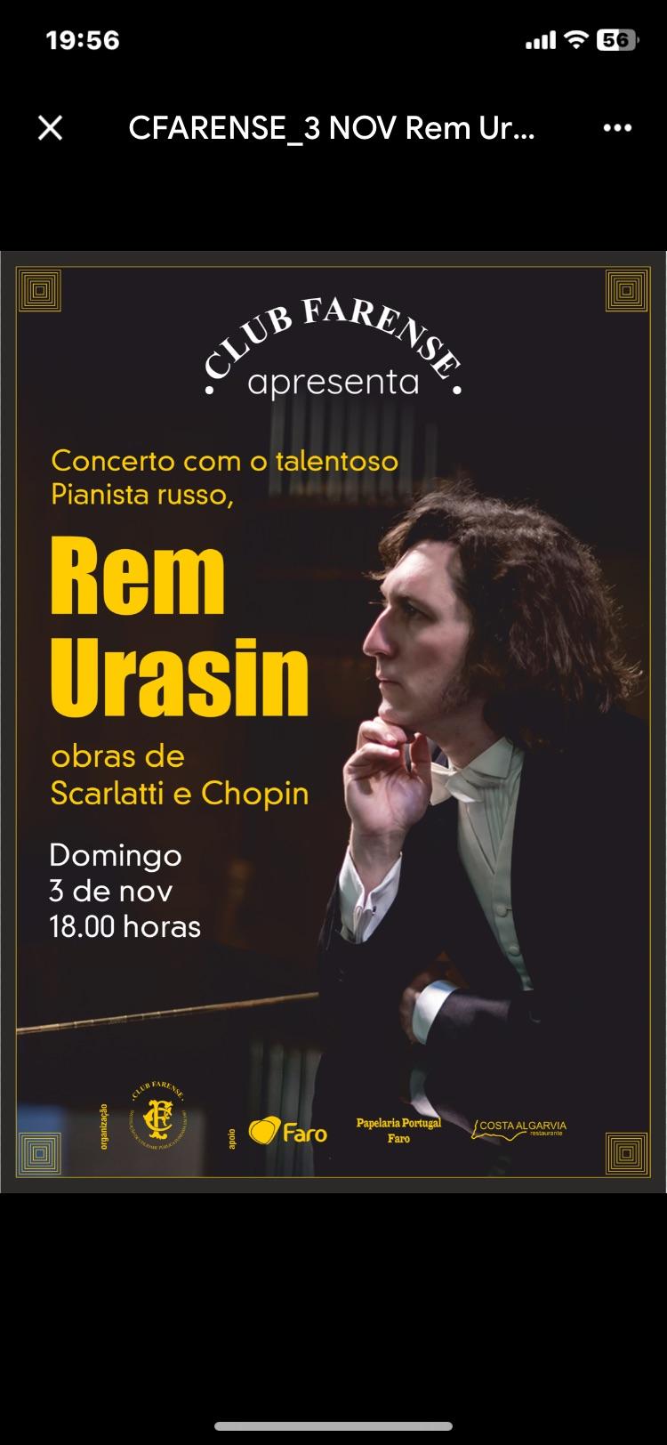 REM URASIN toca Scarlatti e Chopin