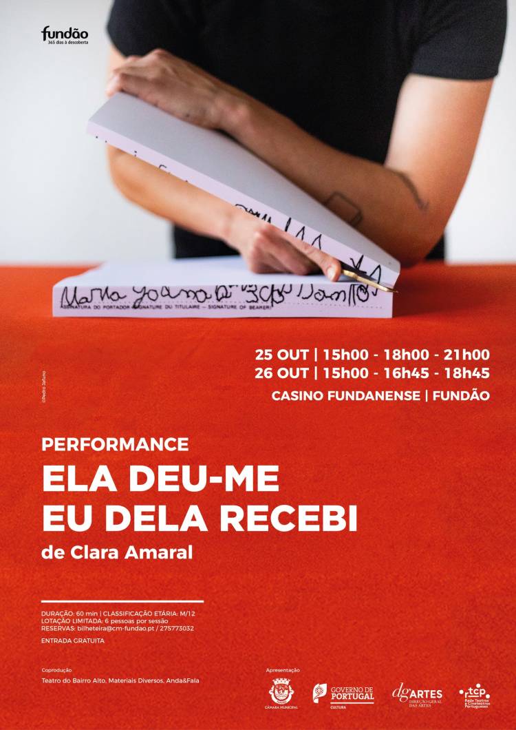 Performance “Ela Deu-me, Eu Dela Recebi”