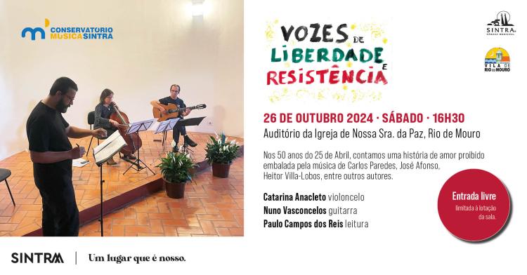 Concerto e leitura encenada - Vozes de Liberdade e Resistência