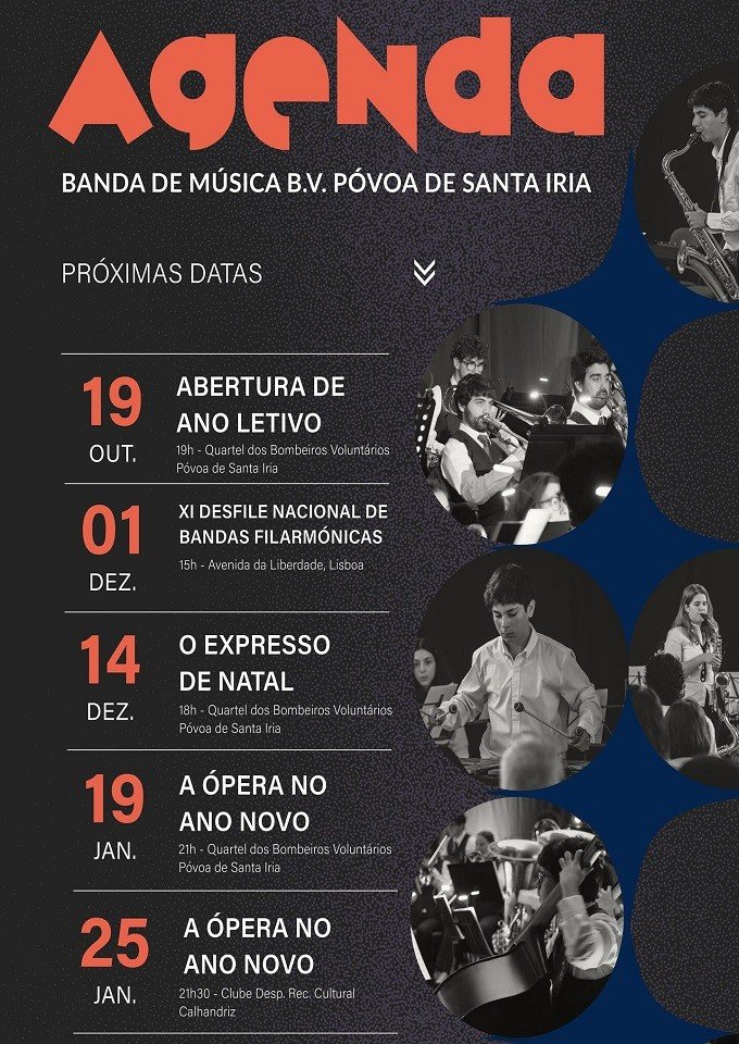 Agenda da Banda de Música dos BV Póvoa de Santa Iria