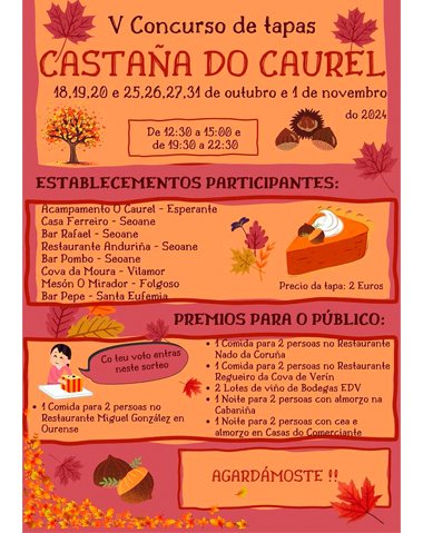 V CONCURSO DE TAPAS 2024 | CASTAÑA DO CAUREL