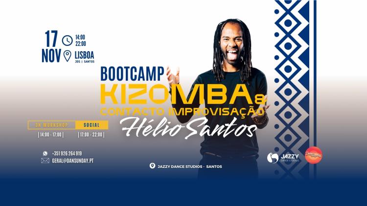 KIZOMBA & CONTACTO IMPROVISAÇÃO Bootcamp | Hélio Santos | DanSunday 17 Nov