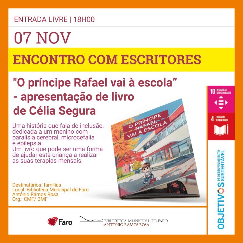 Apresentação do livro: 'O Príncipe Rafael' vai à escola de Célia Segura