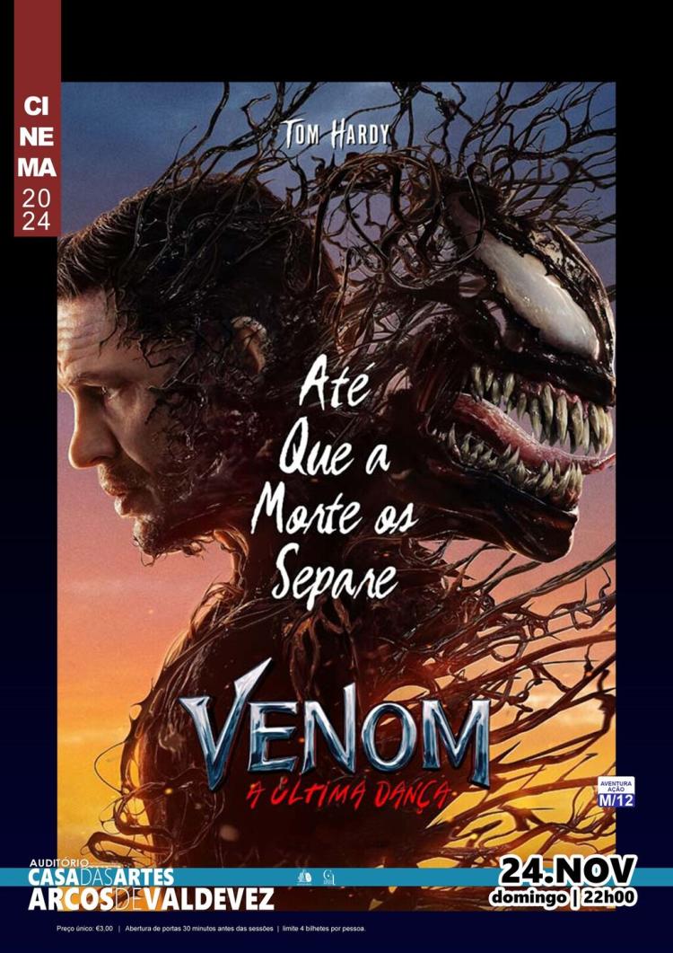 Exibição do filme 'Venom: a última dança'