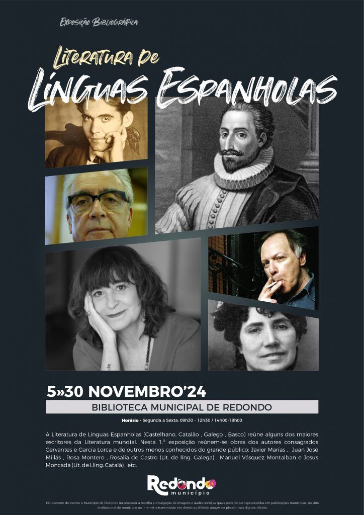 Exposição bibliográfica “Literatura de Línguas Espanholas” | de 05 a 30 de novembro | Biblioteca Municipal de Redondo