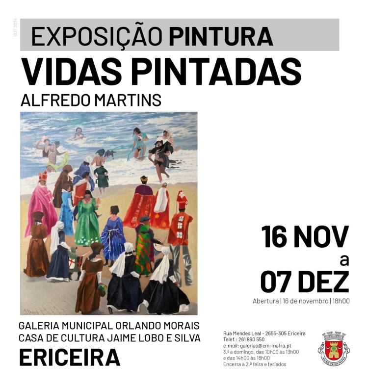 Exposição de Pintura 'Vidas Pintadas', de Alfredo Martins