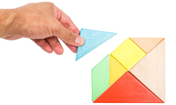 Construir e jogar - Jogo Tangram