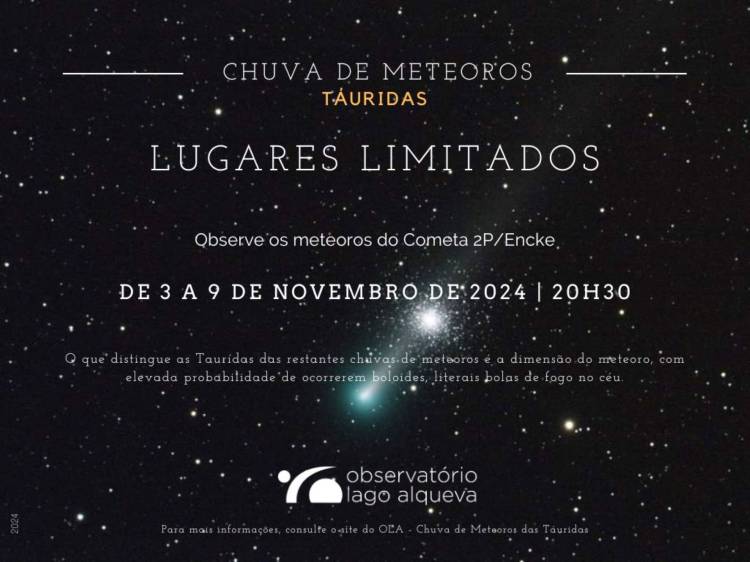 Chuva de meteoros – Táuridas 2024: Um espetáculo luminoso no OLA