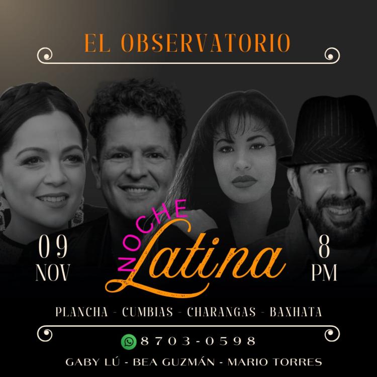 Noche Latina. Interpretado por: Gaby Lú, Bea Guzmán, Mario Torres.