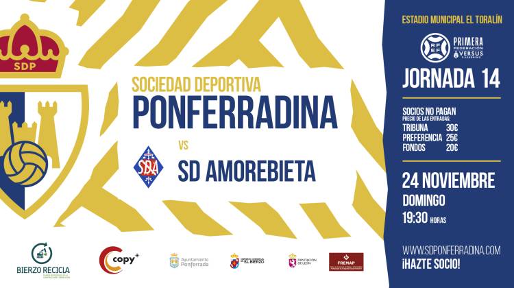 PARTIDO FUTBOL SD PONFERRADINA – SD AMOREBIETA