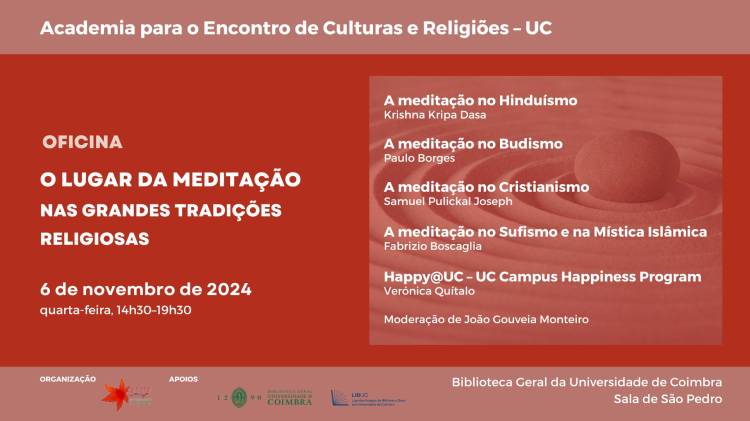 OFICINA APECER: O Lugar da Meditação nas Grandes Tradições Religiosas