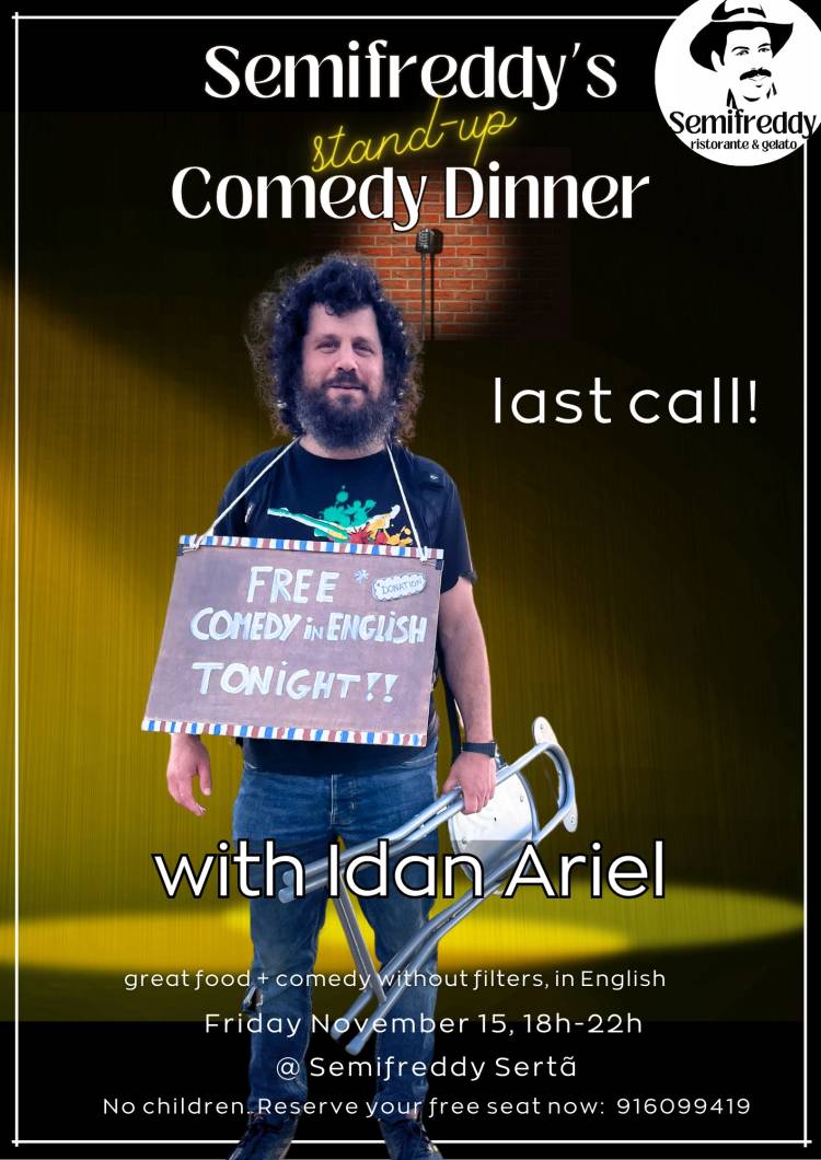 Semifreddy's Stand-Up Comedy Dinner - with Idan Ariel