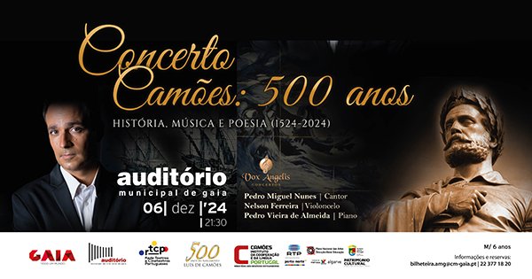 Camões: 500 anos  - História, Música e Poesia (1524-2024)