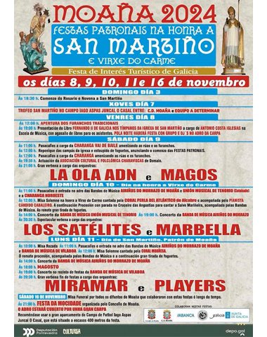 FESTAS DO SAN MARTIÑO E VIRXE DO CARME EN MOAÑA