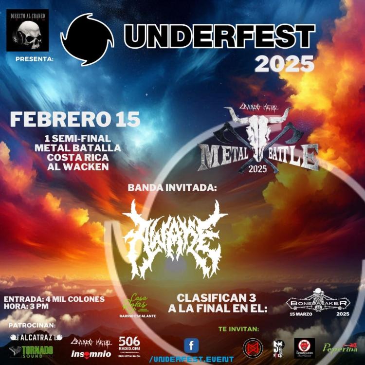 Primer Semi Final de la Metal Batalla al Wacken Costa Rica - Underfest 2025.