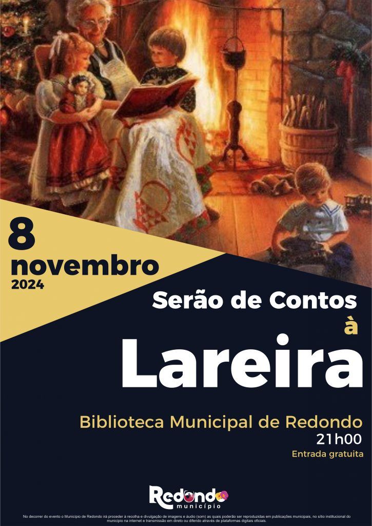 Serão de Contos à Lareira | 08 de novembro | 21h00 | Biblioteca Municipal de Redondo