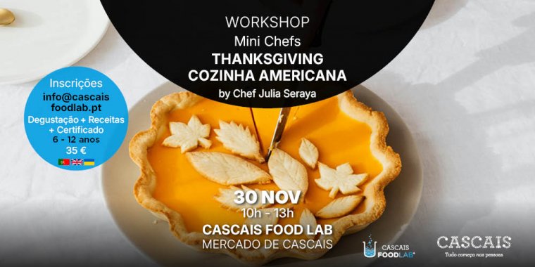 Workshop Mini Chefs - Thanksgiving - Cozinha Americana