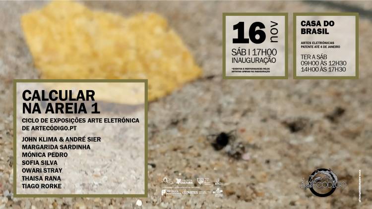 Calcular na Areia 1 (Ciclo de Exposições), de ArteCódigo.pt