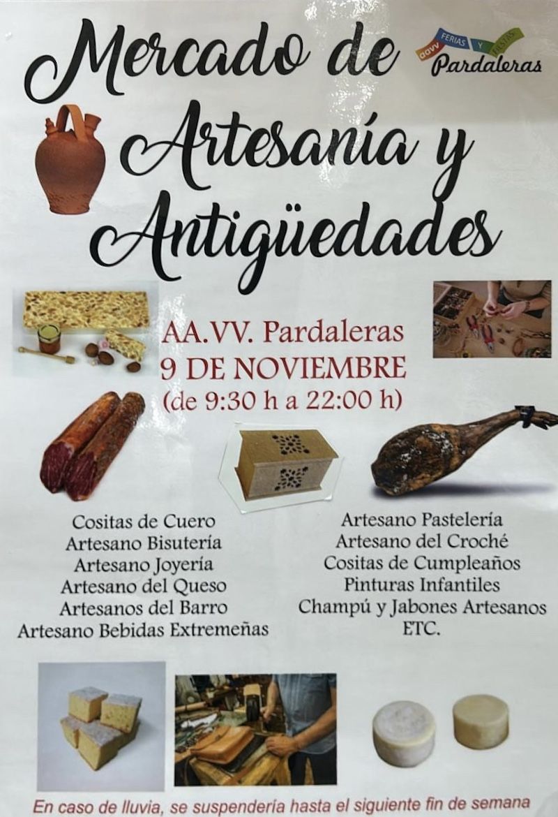 Mercado de Artesanía y antigüedades  en la Asociación de Vecinos de Pardaleras