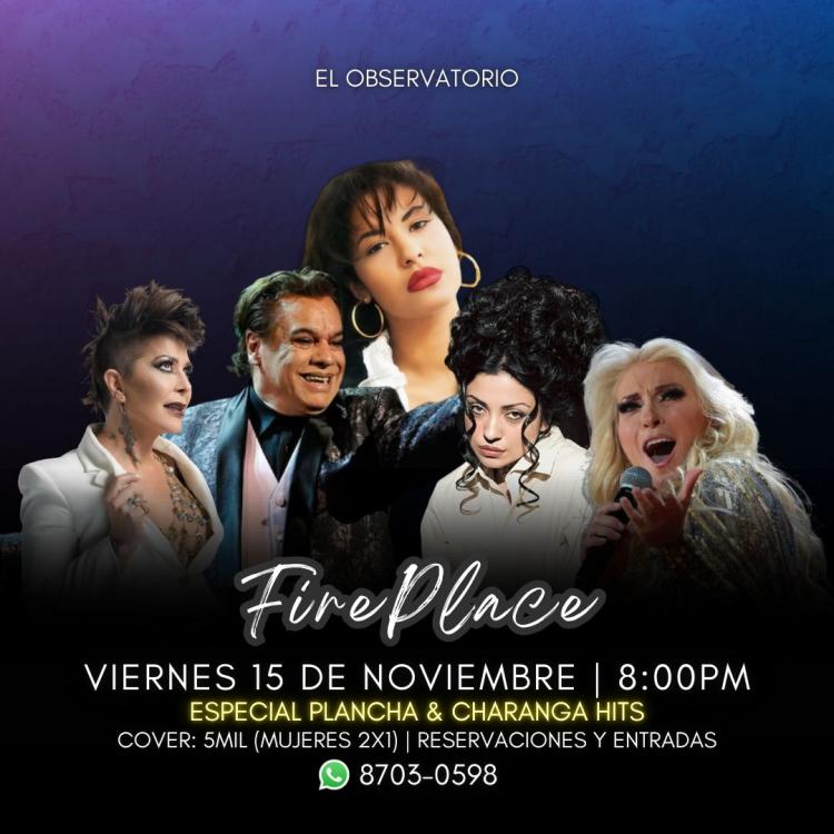 Especial Plancha & Charanga Hits. Banda: FIRE PLACE.