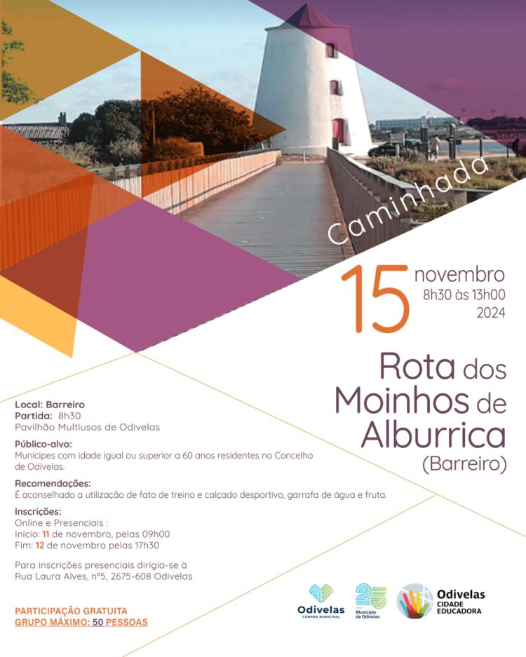 “NA ROTA DOS MOINHOS DE ALBURRICA (BARREIRO)” | Caminhada