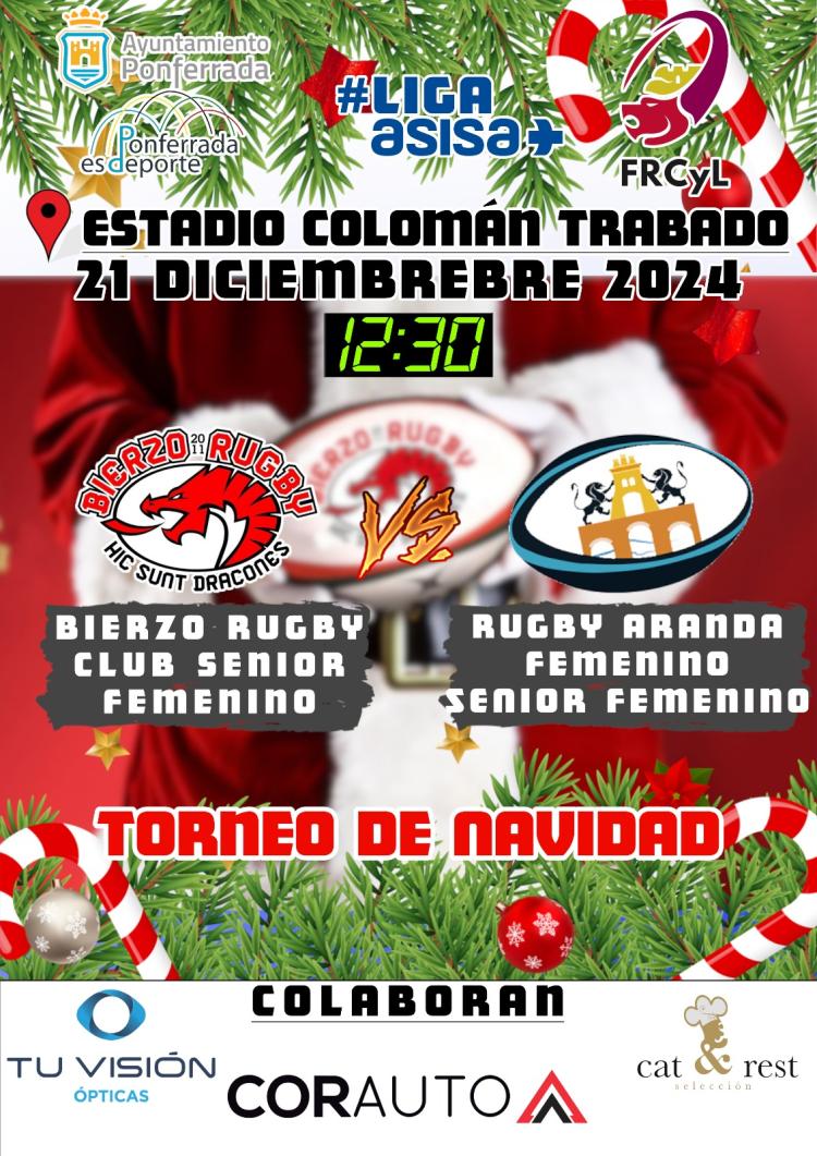 TORNEO NAVIDAD DE RUGBY ENTRE BIERZO RUGBY CLUB SENIOR FEMENINO Y RUGBY ARANDA FEMENINO