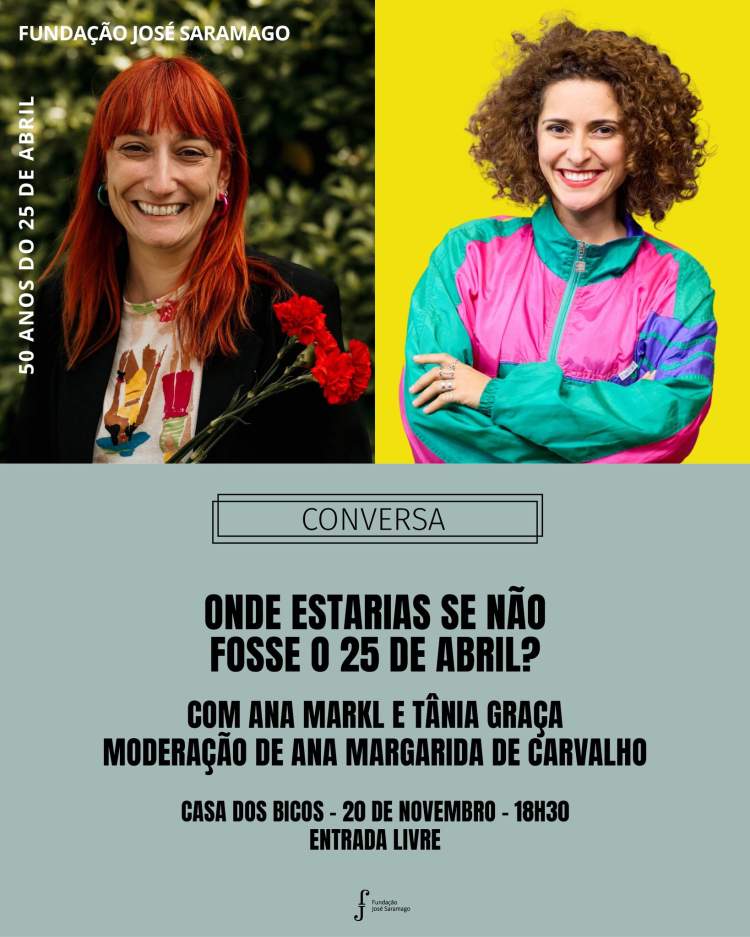 “Onde estarias se não fosse o 25 de Abril?”, com Ana Markl e Tânia Garcia