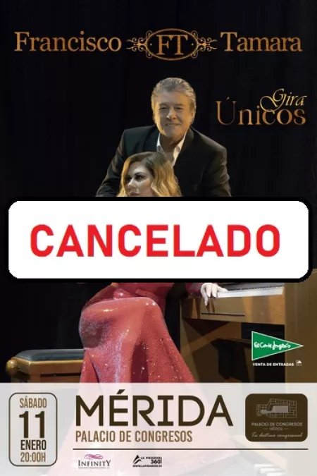 CONCIERTO ÚNICOS: FRANCISCO Y TAMARA. CANCELADO