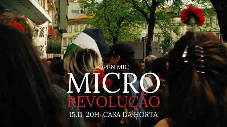 open mic MICRO REVOLUÇAO