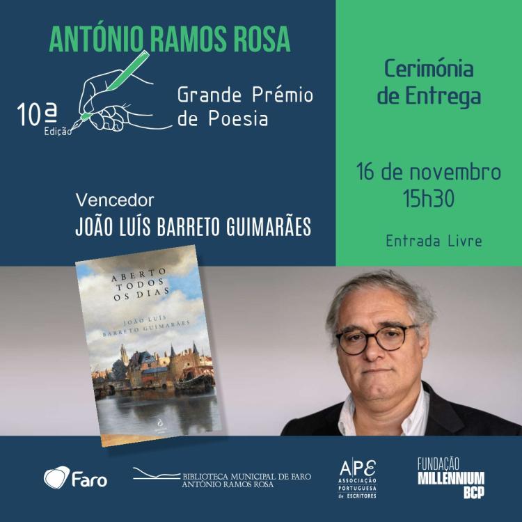 Cerimónia de Entrega | X Grande Prémio Nacional de Poesia António Ramos Rosa