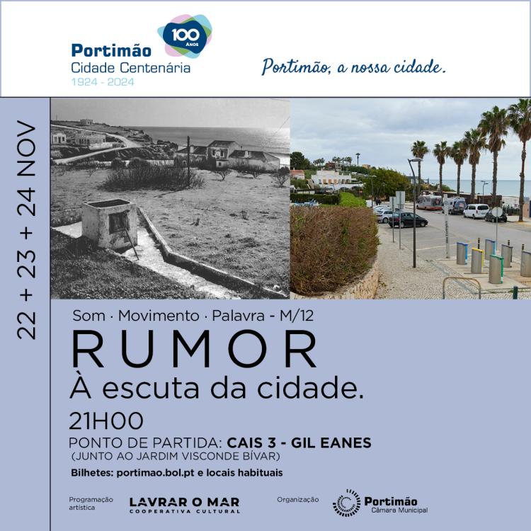 RUMOR - À escuta da cidade. Um espetáculo sobre a mudança e os sinais no tempo