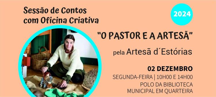 'O Pastor e a artesã' - Sessão de contos com oficina criativa pela Artesã d' Histórias