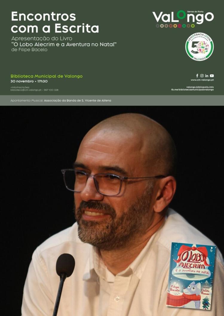 “O Lobo Alecrim e a Aventura no Natal” apresentado na Biblioteca de Valongo