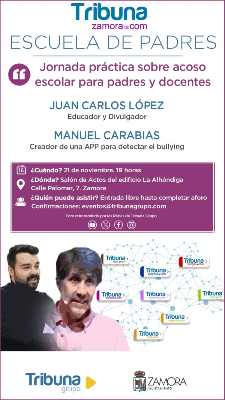 JORNADA PRÁCTICA: ACOSO ESCOLAR PARA PADRES Y DOCENTES