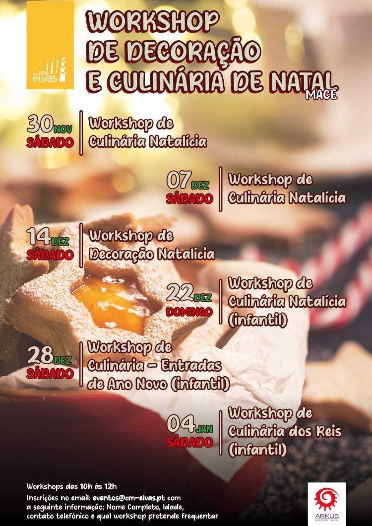 Workshop de Culinária Natalícia