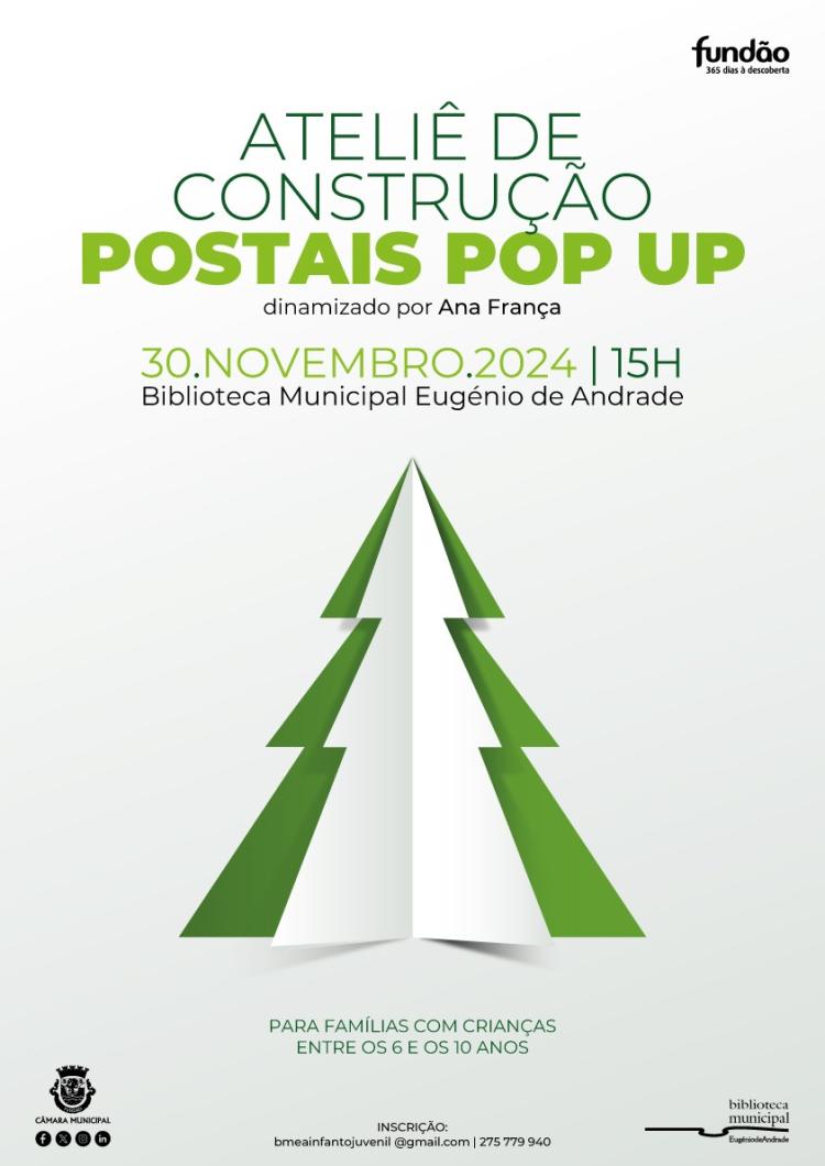 Ateliê de construção de Postais Pop Up