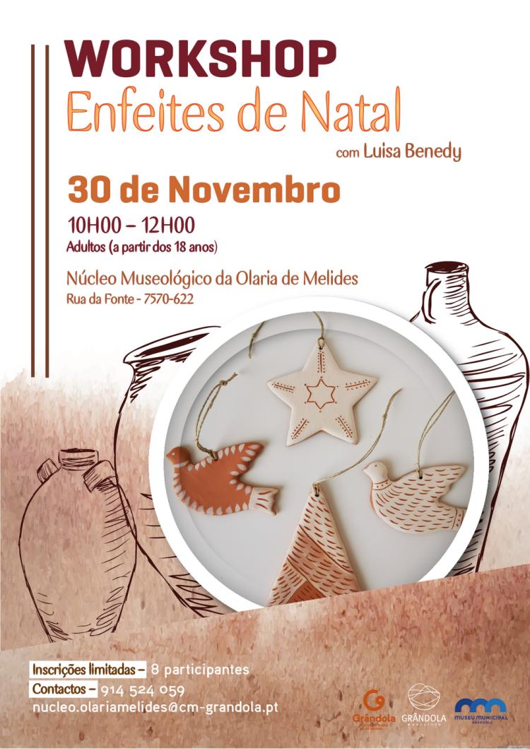 PATRIMÓNIO | Workshop - Enfeites de natal com Luísa Benedy