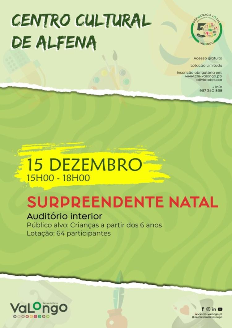 'Surpreendente Natal' no Centro Cultural de Alfena