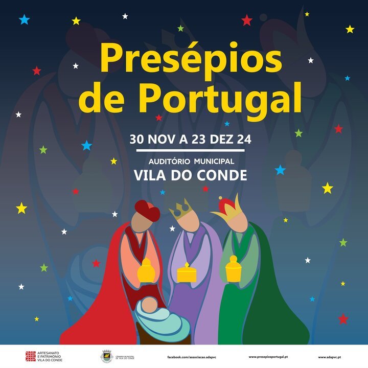 De 30 novembro a 23 dezembro  Exposição/Venda de Presépios Artesanais em Vila do Conde