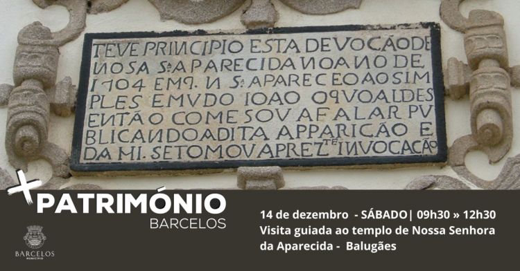 Visita guiada ao templo de Nossa Senhora da Aparecida - Balugães