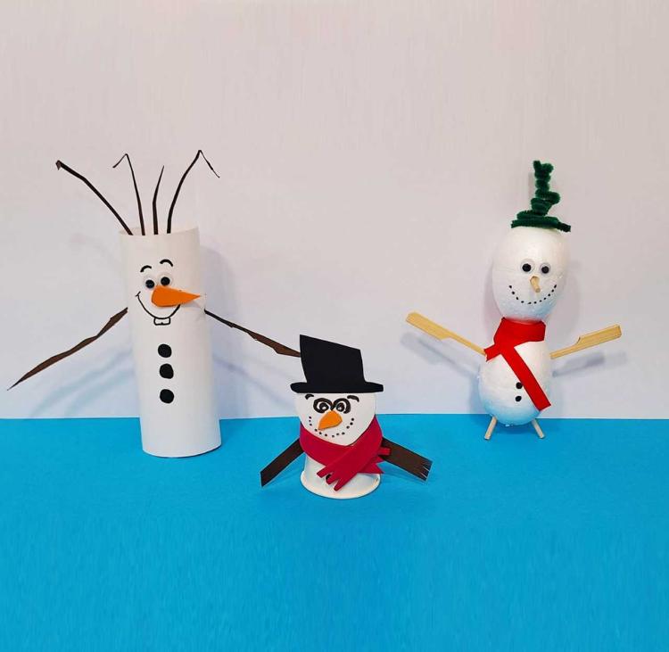 Ateliê de Construção de Bonecos de Neve - Aquarela Mágica