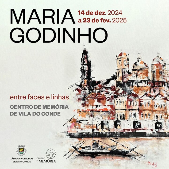 Maria Godinho inaugura exposição de pintura 'Entre faces e linhas'