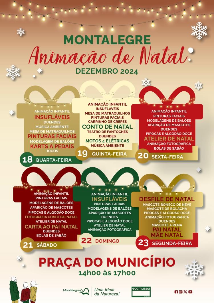 Montalegre | Animação de Natal 2024 (18 a 23 Dezembro)