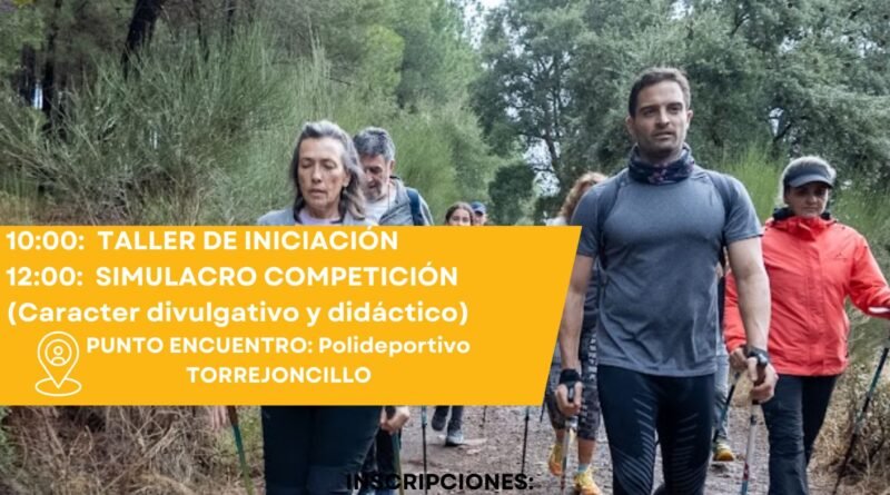 Torrejoncillo acoge la I Jornada de Iniciación a la Marcha Nórdica