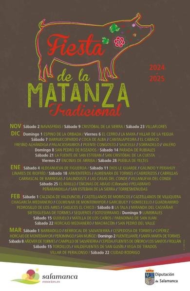 Fiestas de la Matanza tradicional en la provincia de Salaman...