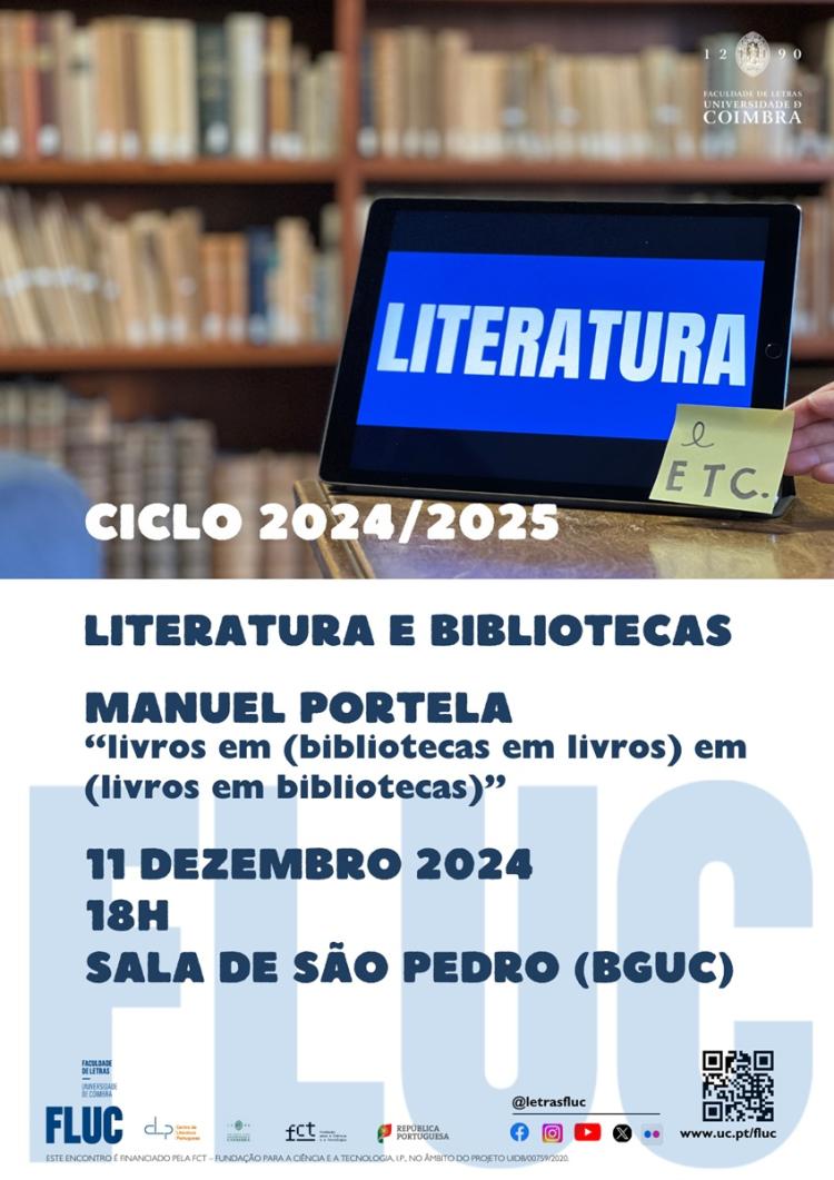 «Literatura e Bibliotecas: livros em (bibliotecas em livros) em (livros em bibliotecas)»