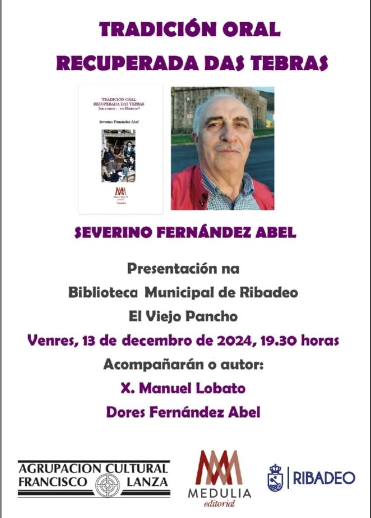 Presentación do libro 'Tradición oral recuperada das Tebras de Severino Fernández Abel